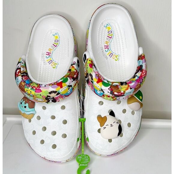 Squishmallows Crocs Classic Clog - White / Multicolor Mens 9/Womens 11 Nwt - Picture 2 of 7